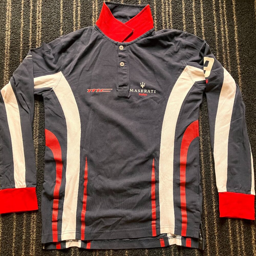 Maserati Corse Large Men's long sleeved Polo
